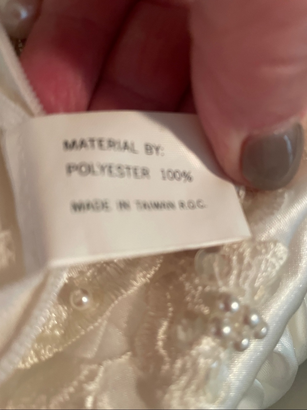 Wedding Dress  Ivory Satin Lace - Puff Sleeves - Picture 10 of 16